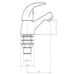 Kartell Koral Pair Bath Pillar Taps