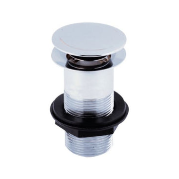 Kartell Push Button Basin Waste CP (unslotted)