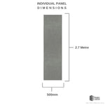 Ancona Contempo Smooth 500mm x 2.7m