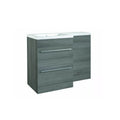 Kartell Matrix 2 Drawer L-Shaped Furniture Pack - Grey Ash