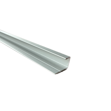 Aluminium End Cap Square Satin Silver