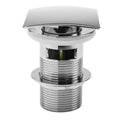 Kartell Square Push Button Basin Waste CP (Slotted)