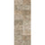 Stone texture ceramic tiles in various shades of beige and brown, arranged in a vertical pattern for flooring or wall design, depicting a modern and durable construction material.