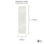 Schematic illustration showing individual panel dimensions with a height of 2.7 meters and width of 500mm by The PVC Panel Company.