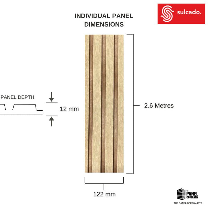 Oak Slat Wall Panel | The Panel Company