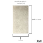 Large Beige Concrete 1.0m x 2.4m Shower Panel