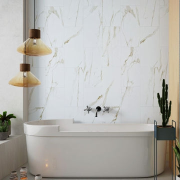 Premium Large Onyx Beige 1.0m x 2.4m Shower Panel