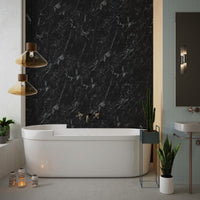 black-marble-shower-panel