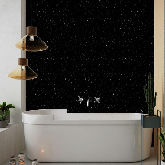 black-sparkle-shower-board