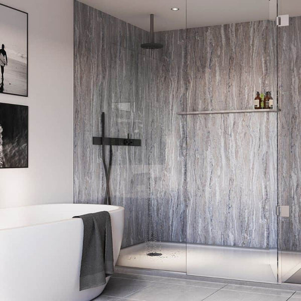 Buy Blue Toned Stone ShowerWall The Panel Company