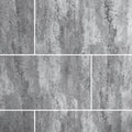 Brushed Silver Tile Effect 8mm