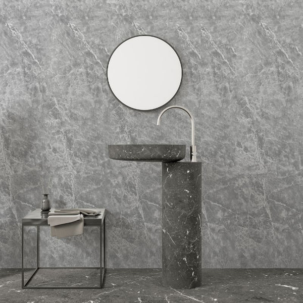 Premium Large Capri Light Grey Matt 1.0m x 2.4m Shower Panel