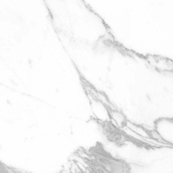 Gloss Carrara White Marble SPC Flooring Sample