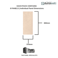 Dumawall Plus Ecru | Solid Bathroom Wall Tile | 8 Pack