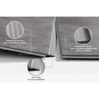 Dumawall Plus Light Cement | Solid Bathroom Wall Tile | 8 Pack