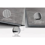 Dumawall Plus Dark Cement | Solid Bathroom Wall Tile | 8 Pack