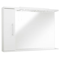 Kartell Encore 1050mm Mirror with Side Unit & Spot Lights