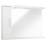 Kartell Encore 850mm Mirror with Side Unit & Spot Lights