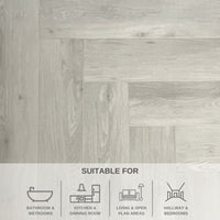 Faolinn Oak Herringbone SPC Flooring | w/ Built In Underlay | Elegance Range | 0.806m² Pack