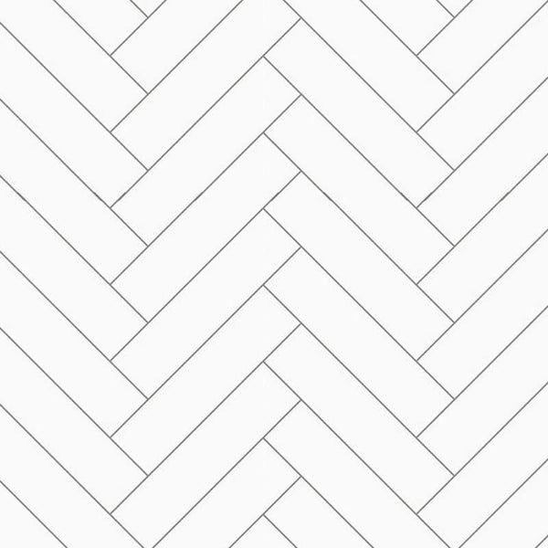 Premium Large White Herringbone Tile Shower Panel Sample