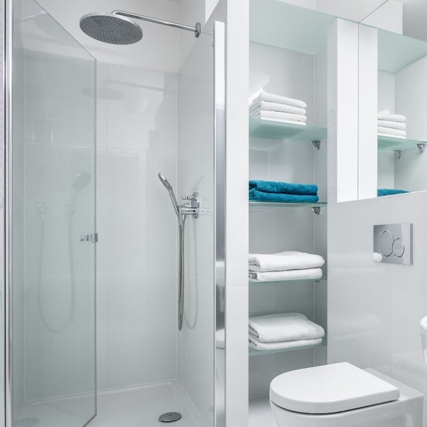 Large High Gloss White 1.0m x 2.4m Shower Panel
