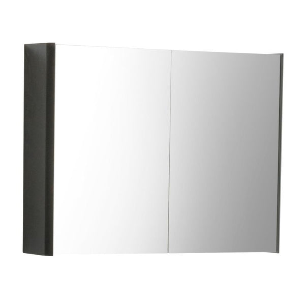 Kartell Arc 800mm Mirror Cabinet - Matt Graphite
