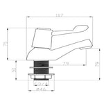 Kartell Leva 3/4" Bath Taps (Pair)