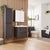 Kartell Arc 800mm Mirror Cabinet - Matt Graphite