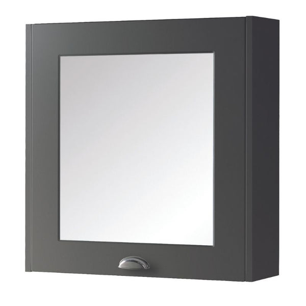 Kartell Astley 600mm Mirror Cabinet Matt Grey