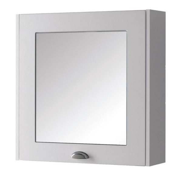 Kartell Astley 600mm Mirror Cabinet Matt White