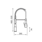 Kartell Dual Spout Kitchen Mixer Tap w/Pull Out
