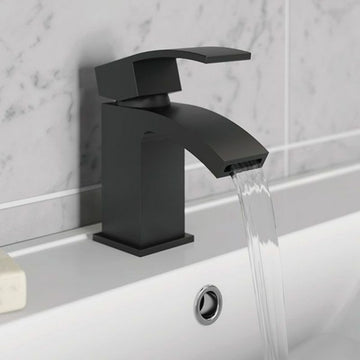 Kartell Fiuto Nero Mono Basin Mixer (T8322NW) Full Black