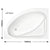 Kartell Formula 1500x1040 offset corner bath L/H