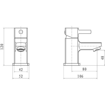 Kartell Mode Mini Mono Basin Mixer