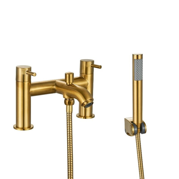 Kartell Ottone Bath Shower Mixer Brushed Brass