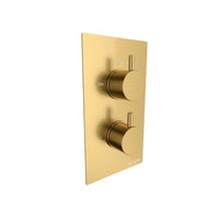 Kartell Ottone Concealed Thermostatic Shower Valve Brushed Brass