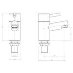 Kartell Plan Pair Bath Pillar Taps