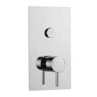 Kartell Plan Single Round Push Button Concealed Thermostatic Shower Valve