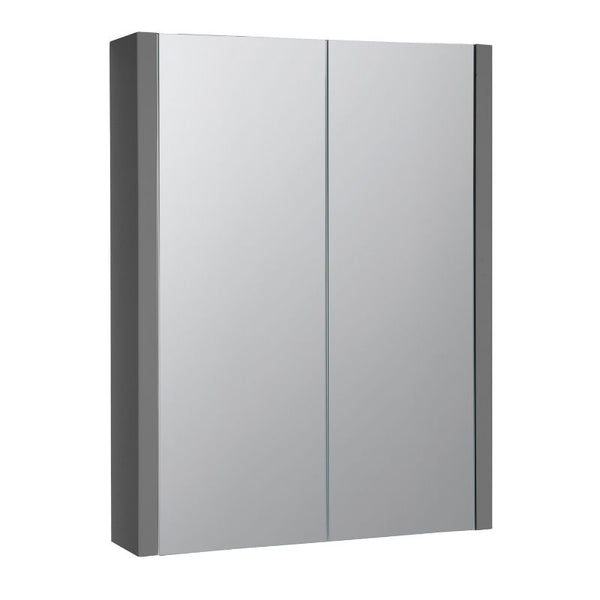 Kartell Purity 500mm Mirror Cabinet Storm Grey Gloss