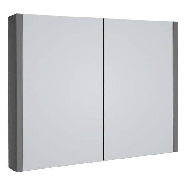 Kartell Purity 800mm Mirror Cabinet Storm Grey Gloss