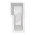 Kartell Elite 1700mm L Shaped Left Hand Bath with Leg Sets