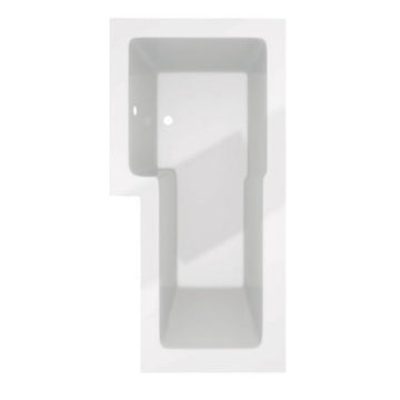 Kartell Elite 1700mm L Shaped Left Hand Bath with Leg Sets