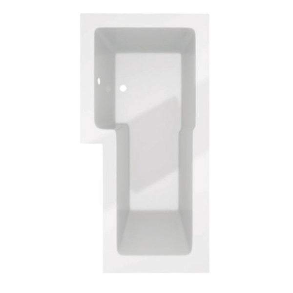 Kartell Elite 1700mm L Shaped Left Hand Bath with Leg Sets