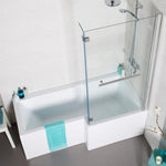 Kartell Elite 1500 L Shaped Right Hand Bath Only with Leg Sets