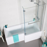 Kartell Elite 1500 L Shaped Right Hand Bath Only with Leg Sets