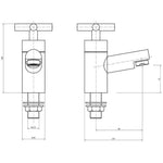 Kartell Times Pair Basin Pillar Taps