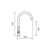 Kartell Traditional Mono Kitchen Sink Mixer Brushed Steel