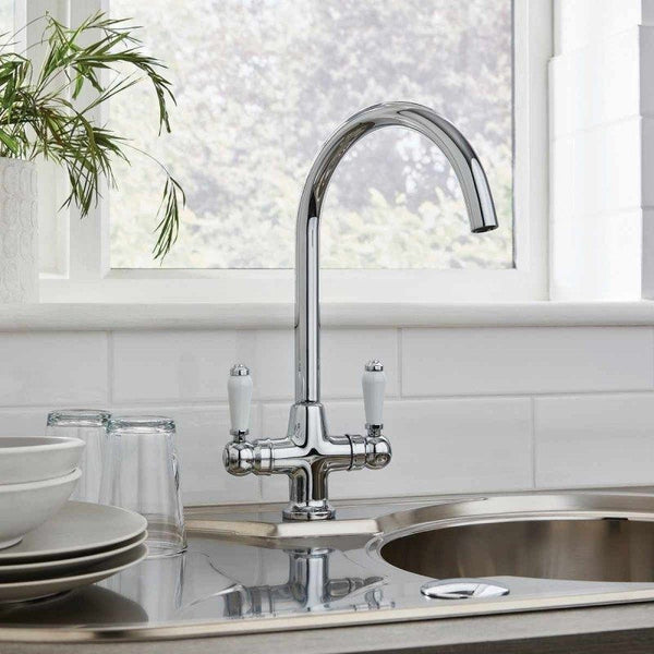 Kartell Traditional Mono Kitchen Sink Mixer in Chrome