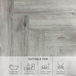 Morlich Oak Herringbone SPC Flooring | w/ Built In Underlay | Elegance Range | 0.806m² Pack