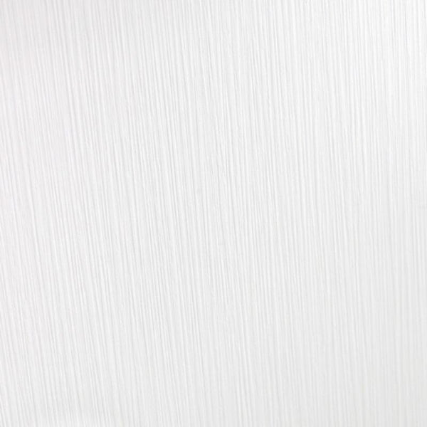 Close-up texture of white brushed metal surface with horizontal lines for background or graphic design elements.